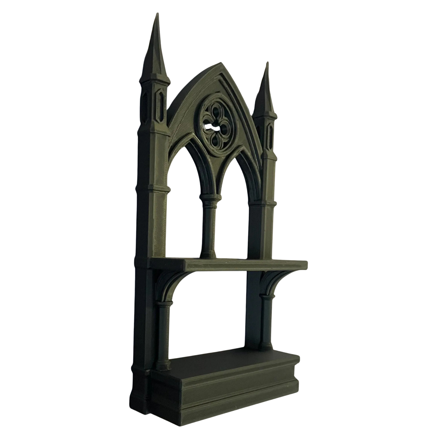 Gothic Cathedral Mini Shelf for Crystals, Tarot, and Witchy Decor