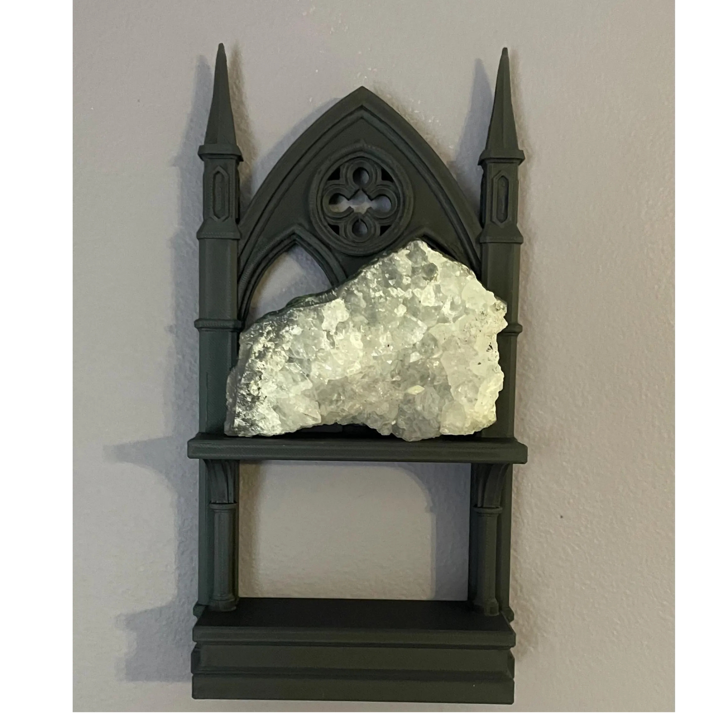 Gothic Cathedral Mini Shelf for Crystals, Tarot, and Witchy Decor
