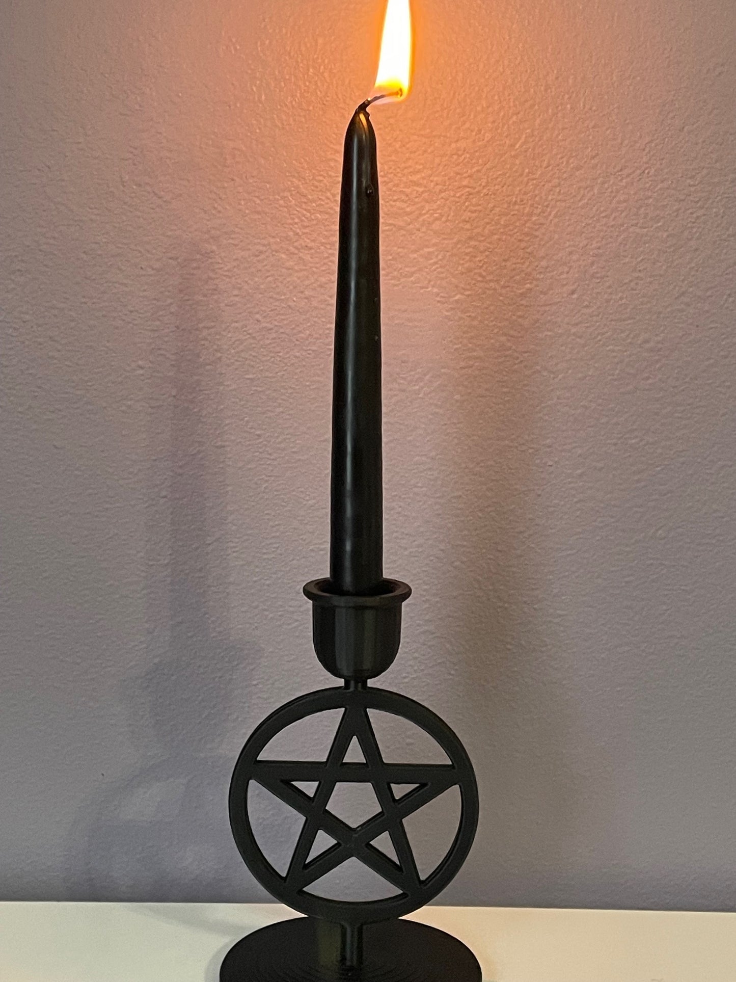 Gothic Candle Holders – Gothic Altar Decor for Ritual & Shadow Work (Set of Two)