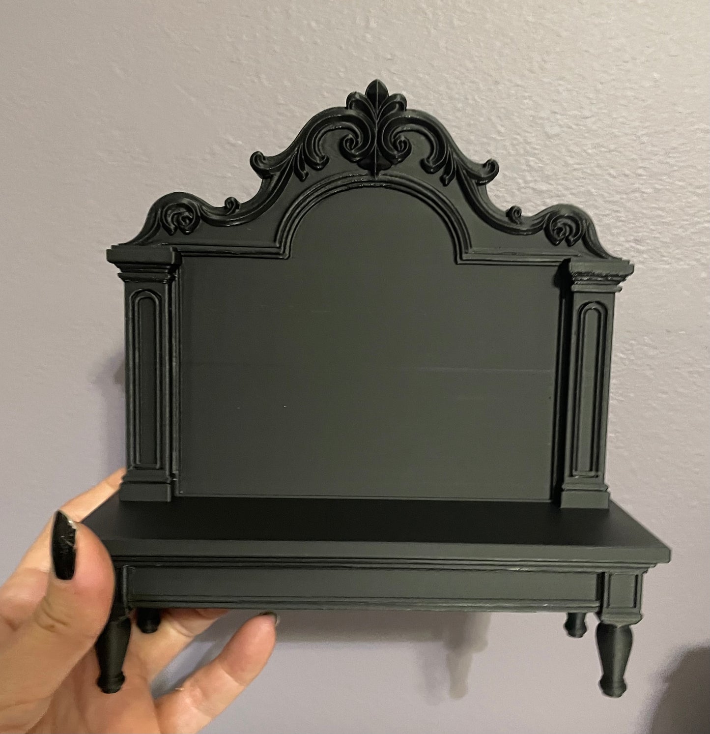 Gothic Cathedral Shelf Display – Tabletop Altar for Dark Decor & Occult Styling
